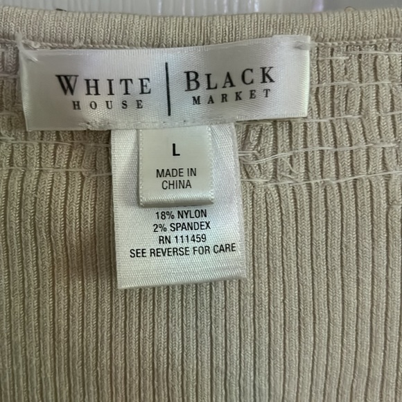 White House Black Market size large tank top like sweater. - Picture 3 of 7